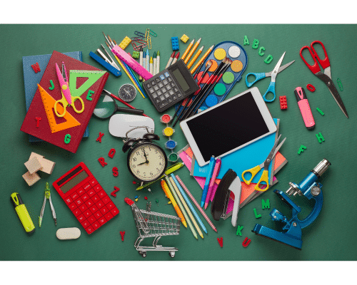 back to school supplies