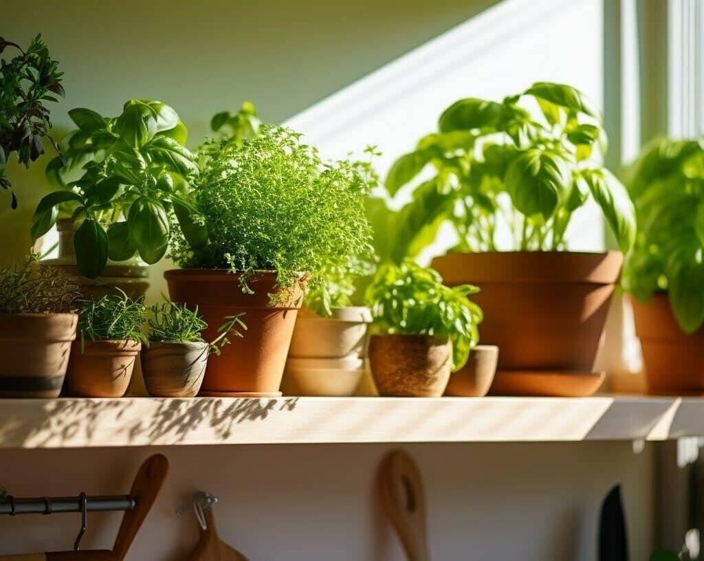 indoor herb garden