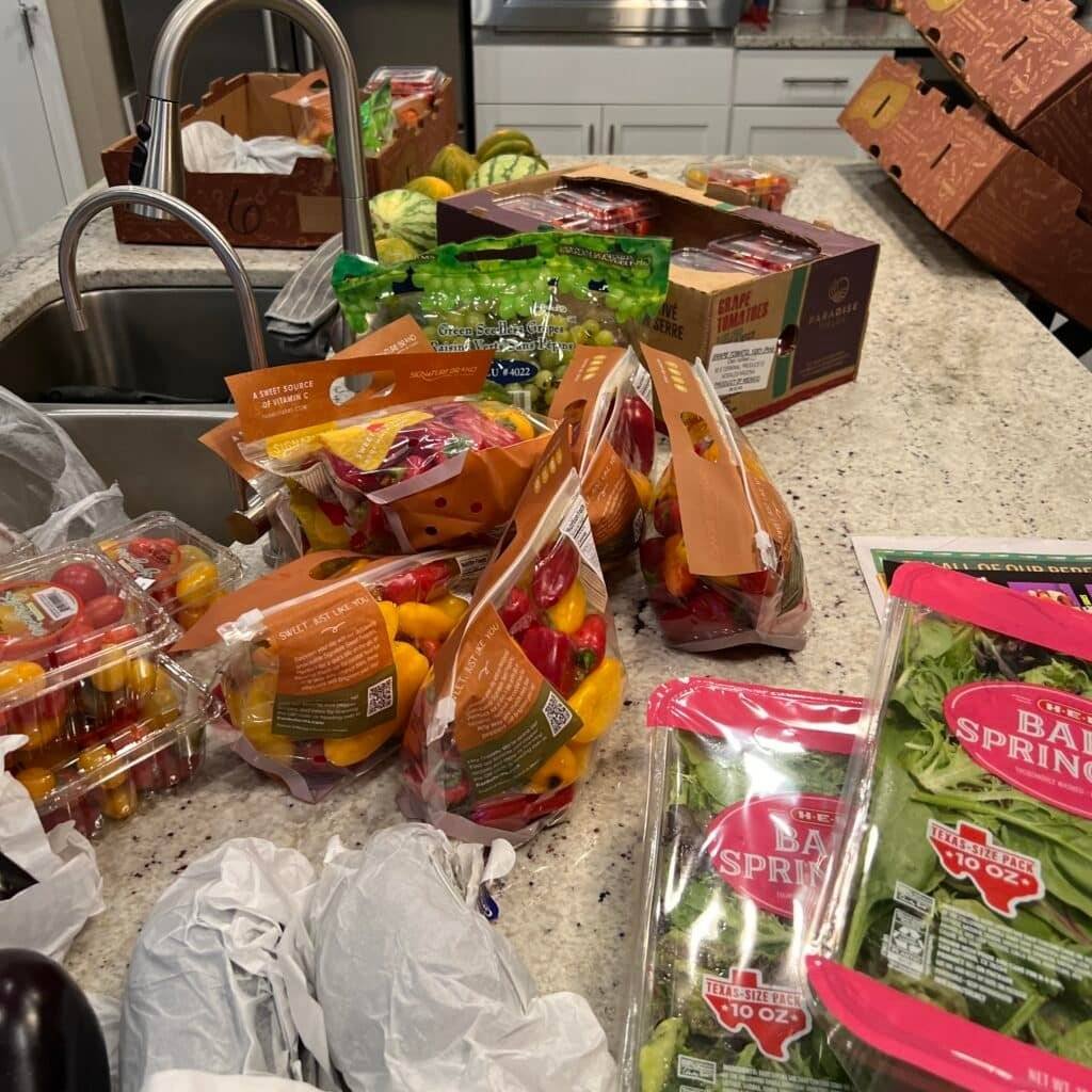 fruits and vegetables from local market